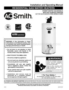 AO Smith GPVX75L Installation