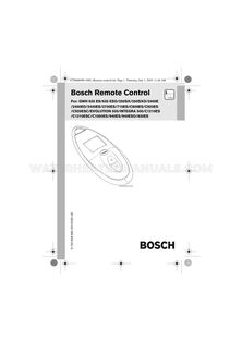 Bosch 940ESNG Wireless Remote Control
