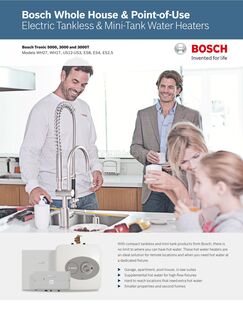 Bosch WH17 Engineering Submittal Sheet