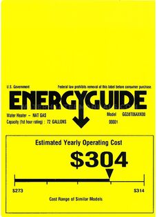 GE GG38T06AXK Energy Guide