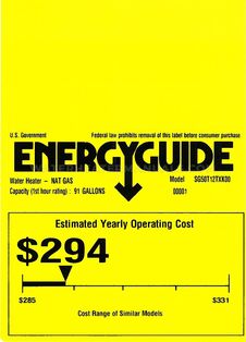 GE SG50T12TXK Energy Guide