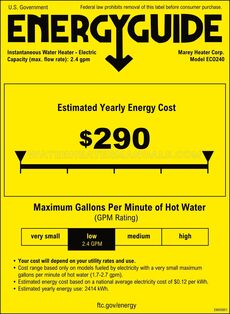 Marey ECO240N Energy Guide