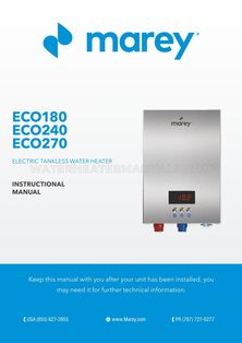 Marey ECO240 Manual