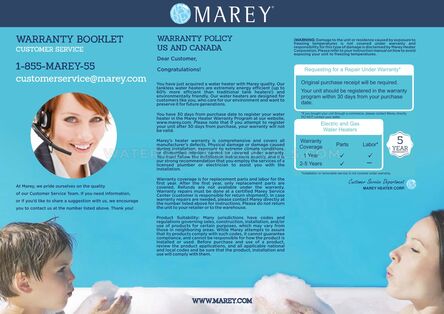 Marey GA10LP Warranty Information